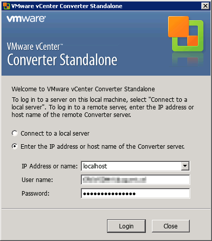 vmware vcenter converter standalone acronis true image