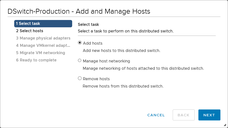 VSPHERE distributed Switch. VMWARE distributed Switch 6.7 настройка. Host select Switch.